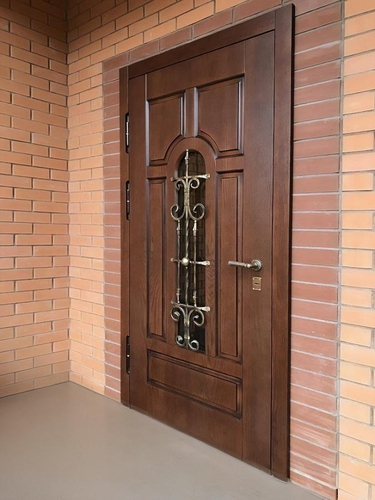 Термодверь с ковкой